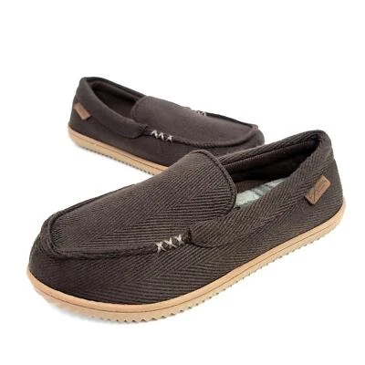 Dearfoams Moccasin Slipper Small Size 7 - 8 Brown  - Image 1 of 4