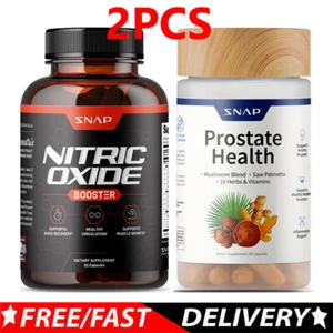 Nitric Oxide Booster- L-Arginine,L-Citrulline +Prostate Health Bundle 60+90caps☆ - Bild 1 von 9