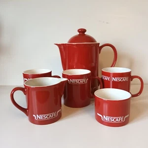 Kilncraft Red Nescafe Coffee Set / Choose Item - Picture 1 of 15