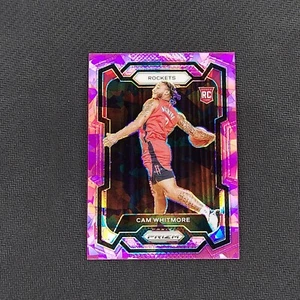 Prizm Cam Whitmore #129 2023-24 rosa hielo agrietado radiocontrol novato SP Rockets Villanova  - Imagen 1 de 10