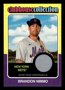 2024 Topps HERITAGE BRANDON NIMMO CLUBHOUSE COLLECTION RELIC METS CCR-BN - Bild 1 von 2