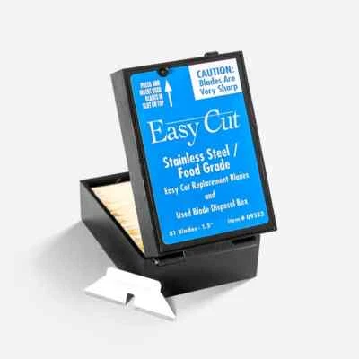 Cuchillas de repuesto de acero inoxidable de grado alimenticio EasyCut - 81 unidades Foto 1 de 3