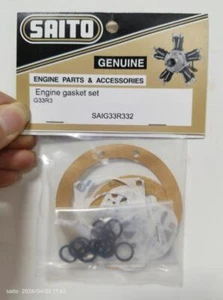 R/C Model Saito Part SAIG33R332 Four Stroke Engine gasket set Accessories FG33R3 - Picture 1 of 2