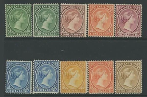 FALKLAND IS, COMO NUEVO, #9-18, OG LH, WMK 2, NO #11B, LIMPIO, SÓLIDO Y CENTRADO - Imagen 1 de 1