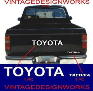 TOYOTA TACOMA TAILGATE Vinyl Decal Sticker Emblem Logo Graphic WHITE - Picture 1 of 4