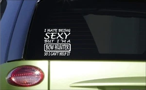 Sexy Bowhunter 6" sticker *G42* decal archery arrow deer hunting deer stand buck - Picture 1 of 1