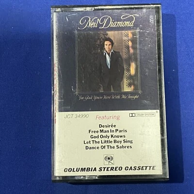Neil Diamond I’m Glad You’re Here With Me Tonight Vintage 1977 Cassette Tape - Image 1 of 4