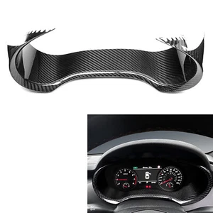 Black Carbon Fiber Gauge Cluster Cover Trim For Kia Stinger 2018-2023 - Foto 1 di 5