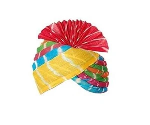 Jodhpuri Pachrangi Lehriya Safa Turban am besten zum Jäten, Jubiläum & Holi Teil - Bild 1 von 4