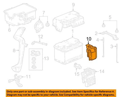 Cubierta de batería eléctrica HONDA OEM 21-24 Odyssey 31531THRA31 Foto 1 de 2
