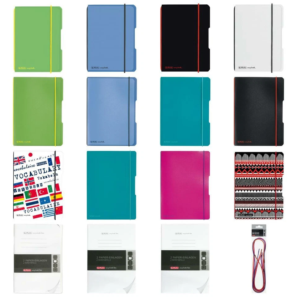 Herlitz Notizheft my.book flex A6-A4 liniert kariert blanko punktiert Ersatz - Bild 1 von 1