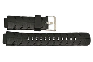 16MM BLACK RUBBER WATCH BAND FITS CASIO GSHOCK G-300, G-306X, G-301B, G-30LV - Picture 1 of 3