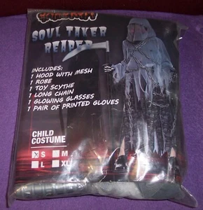 Soul Taker The Reaper Of Death Halloween Kostüm Kinder Kids Gr. S NEU - Bild 1 von 3