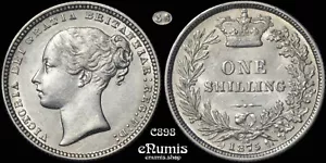 Great Britain, Victoria, Shilling 1875, die number 36, UNC - Picture 1 of 4
