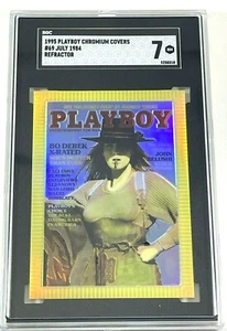 Playboy Chromium Cover Card Refractor Parallel BO DEREK - JUL 1984 R 69 1995 - Picture 1 of 4