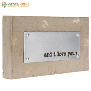 And I Love You Wood Wall Decor - Picture 1 of 12