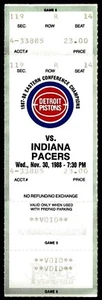 1988 BASKETBALL FULL TICKET DETROIT PISTONS PACERS NBA CHAMPS BAD BOYS! RODMAN - Picture 1 of 1