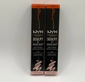 2-NEW NYX Sculpt & Highlight Brow Contour SHBC04-Soft Pink/Auburn - Picture 1 of 3