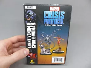 *EMPTY BOX / BOITE VIDE* MCP Marvel Crisis Protocol, agent venom spiderwoman art - Picture 1 of 2