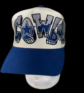 RARE Vintage Dallas Cowboys Graffiti Drew Pearson NFL Pro Shop Snapback Hat
