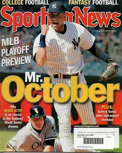 Sporting News Magazine October 6 2006 Derek Jeter New York Yankees Jordan Palmer - Picture 1 of 2