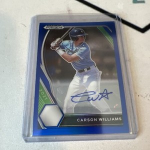 2021 Panini Prizm Draft Picks Carson Williams Auto Blue #PDP28 /99