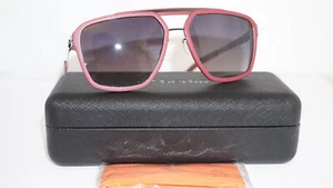 IC Berlin New Sunglasses IC BERLIN DYSTOPIA Gunmetal Red Grey 55 18 140 - Picture 1 of 12