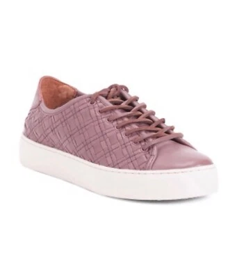 Zapatillas de Cuero Frye Lena Talla 7.5 Tejidas Lila Bajo Encaje Para Mujer NUEVAS Zapatos $228 Foto 1 de 4