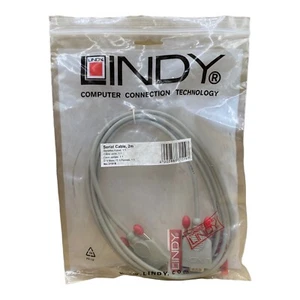 Lindy Computer Connection Serial Extension Cable 9DM/9DF 2m 1:1 31519 - Picture 1 of 6