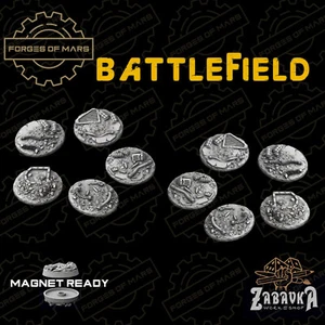 Bases - Battlefield - Round 25mm (x10) - Imagen 1 de 1