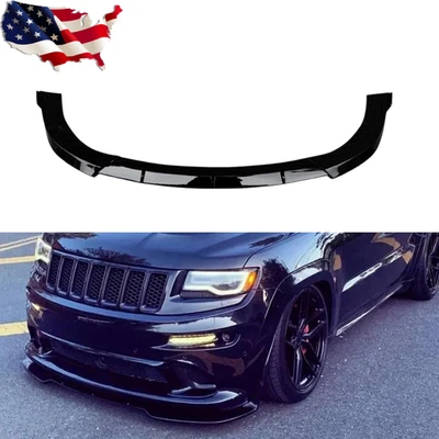 For Jeep Grand Cherokee SRT 17-21 Trackhawk 18-21 Front Bumper Lip Splitter Kit Foto 1 de 4