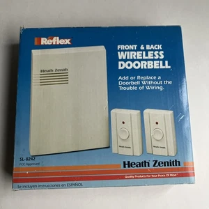 Heath Zenith SL-8242 drahtlose Türklingel Türgong Kit weiß | Neu aus altem Lagerbestand neu im Karton - Bild 1 von 12