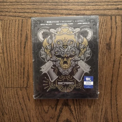 Sicario 4K (Ultra HD / Blu-ray / Digital) Best Buy Exclusive SteelBook OOP - New Foto 1 de 4