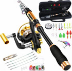 Set Combinato Canna Da Pesca Telescopica Mulinello Da Spinning Carbonio Con Bors