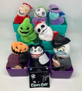 Disney Creepy Cuff JUEGO DE 8 Tim Burton Pesadilla antes de Navidad Difícil de encontrar NUEVO - Imagen 1 de 2