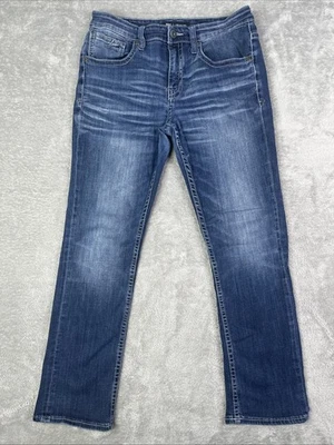 Мужские джинсы BKE 32x30 Blue Jake прямые эластичные джинсы Whiskered средняя стирка - Изображение 1 из 4