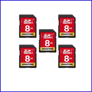 8GB SDHC Memory Card Set of 5 - High Speed, Shockproof, Temperature Resistant - Picture 1 of 9