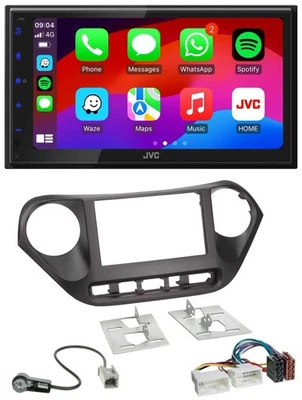 JVC Bluetooth 2DIN MP3 DAB USB Autoradio für Hyundai i10 (ab 2013) - Bild 1 von 4