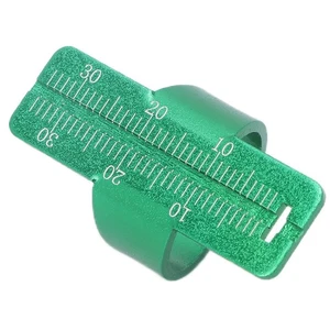 Green Endo Ruler Ring Aluminium Alloy Oral Gauge Endodontic Span Measure De DW - Picture 1 of 12