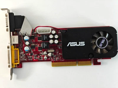 Asus AGP AH3450/HTP/256M/A Radeon HD 3450 256MB DVI VGA Retro Gaming AGP - Image 1 of 3