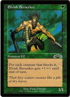 Elvish Berserker Exodus LP MTG - Image 1 of 2