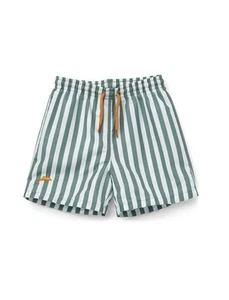 Baby Toddler Boys Swim Trunks Quick Dry Beach Wear Swim Shorts Green Striped ... - Picture 1 of 9