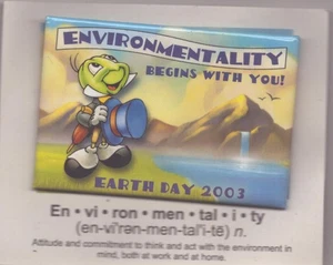 Pinbacks Disney De Colección - 2 Jiminy Cricket - Medio Ambiente - Día de la Tierra 2003 - Imagen 1 de 2