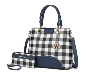 Mia K Collection Shoulder Bag for Women & Wristlet Wallet Purse Set PU Leathe... - Picture 1 of 8