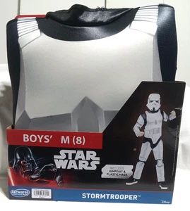 Star Wars Stormtrooper Niños Talla M (8) - Juego de 2 Piezas Disfraz Jazwares Jugar NUEVO - Imagen 1 de 3