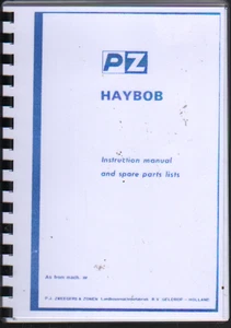 Libro de instrucciones de heno PZ "Haybob" - Imagen 1 de 2