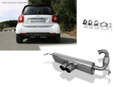 Escape Deportivo Central Smart Forfour 3 Tipo 453 Desde 2014 2x80mm Agudo - Imagen 1 de 4