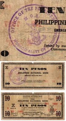 1941 Philippine Negros Occidental Province 10 Pesos S618 C/S ODIONGAN, Romblon - Image 1 of 4