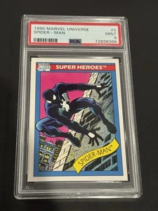 1990 MARVEL UNIVERSE #2 SPIDER-MAN Super Heroes PSA 9 - Picture 1 of 2