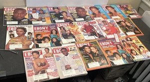 Vintage Ebony Magazine Lot Of 18 90s Will Smith Tiger Woods Puff Daddy The Rock - Picture 1 of 19
